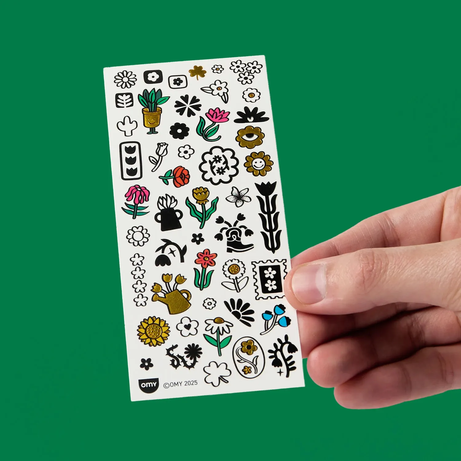 OMY Flower Pop tatoveringer midlertidige 47 stk