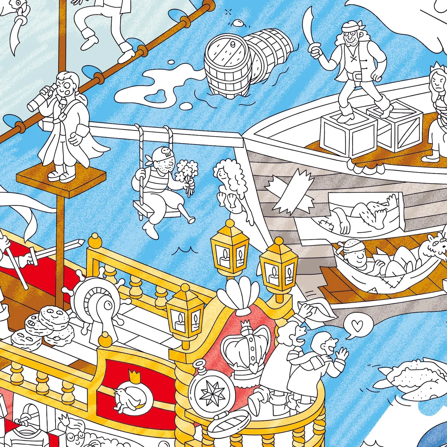 OMY Pirates kæmpe maleplakat pirater