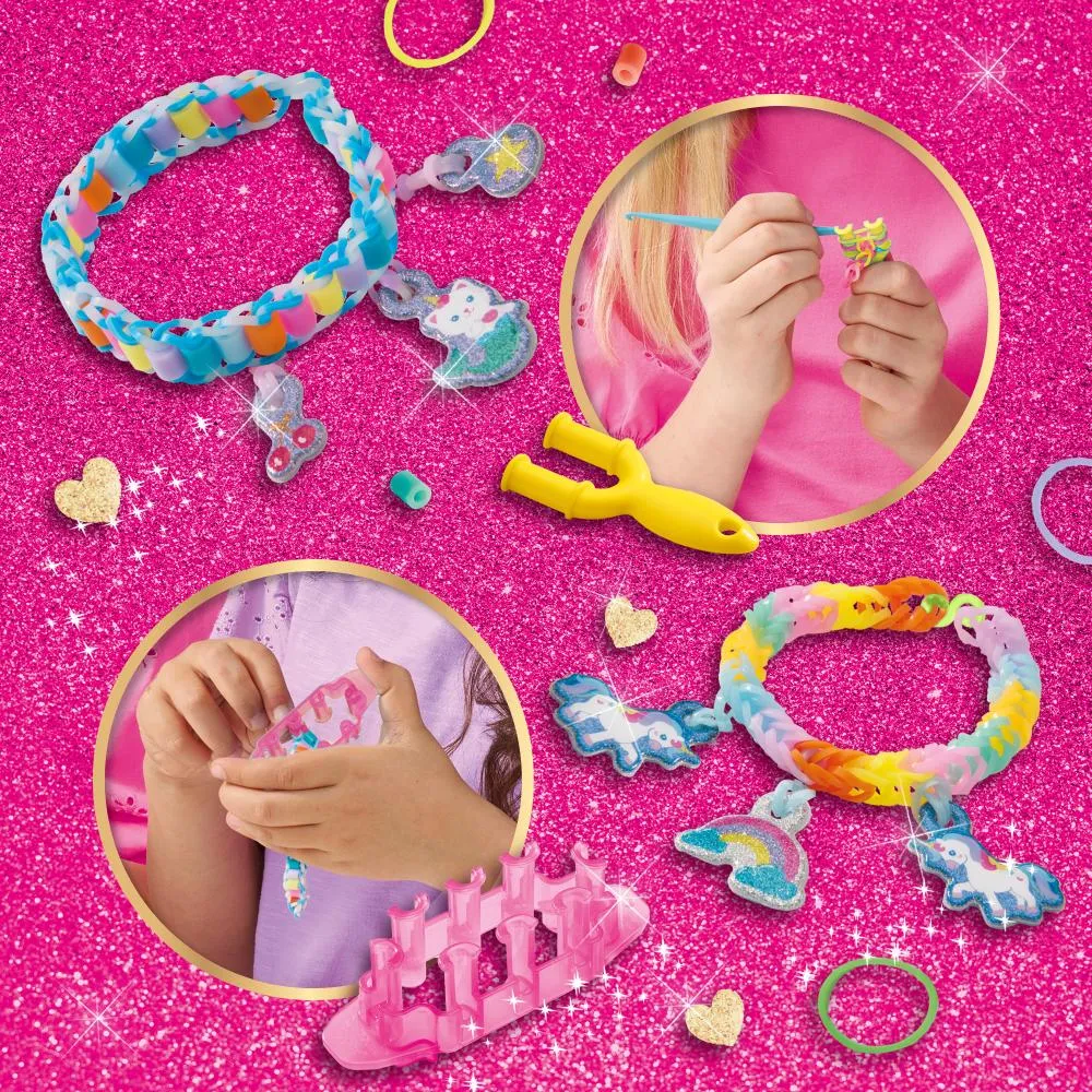 SES Creative Unicorn loom armbåndssæt 600 elastikker