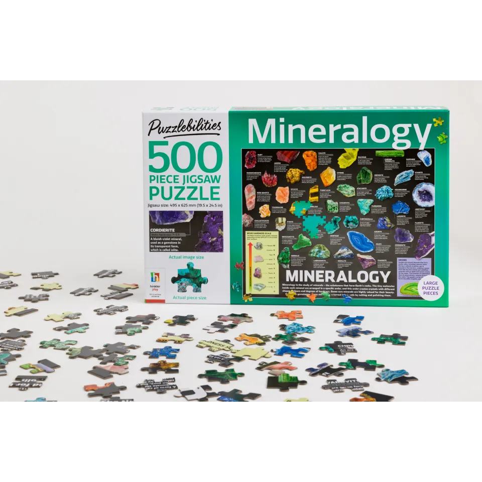 Decoden Magic Mineralogy puslespil 500 brikker mineraler