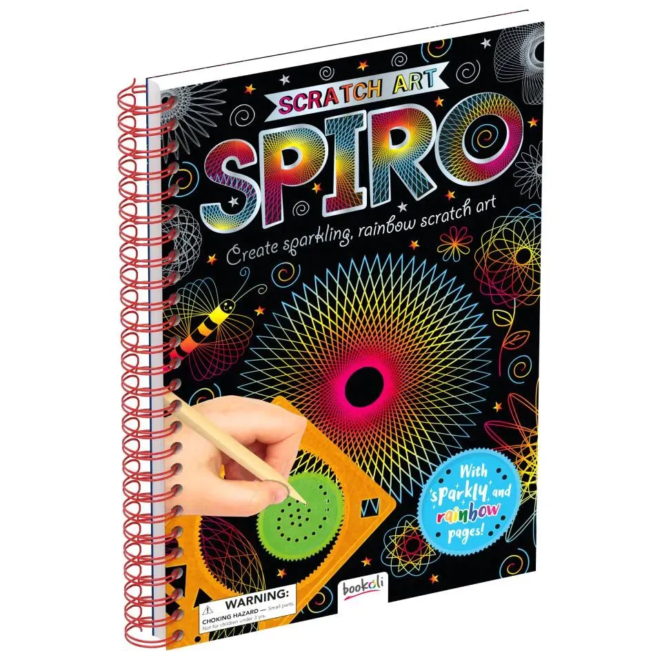 Decoden Magic Scratch Art Spiro skrabebog dyr 6-9 år