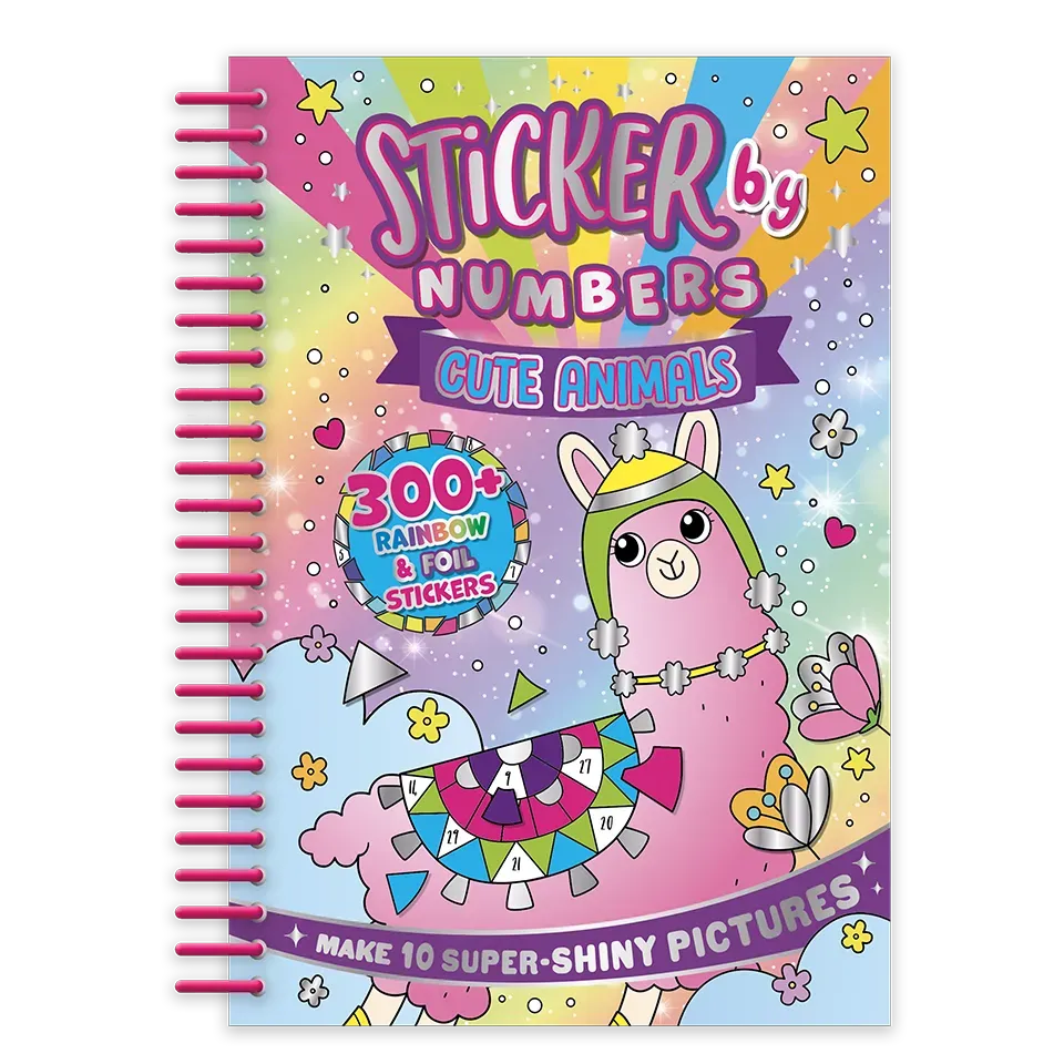 Decoden Magic Sticker by Numbers Cute Animals klistermærkebog