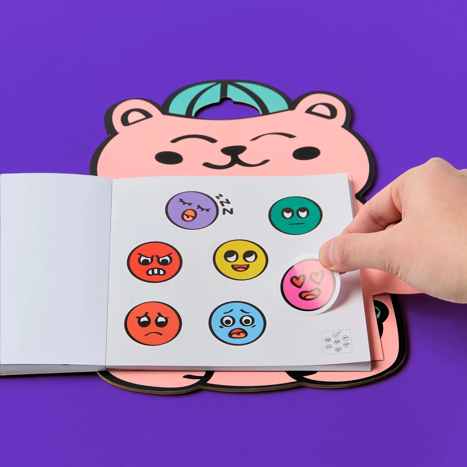 OMY Montessori Stickers Book følelser malebog
