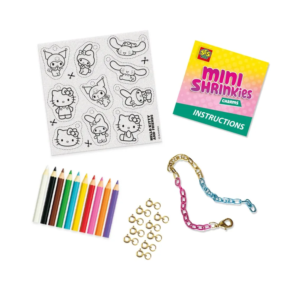 SES Creative Hello Kitty Mini Shrinkies Charms armbåndssæt
