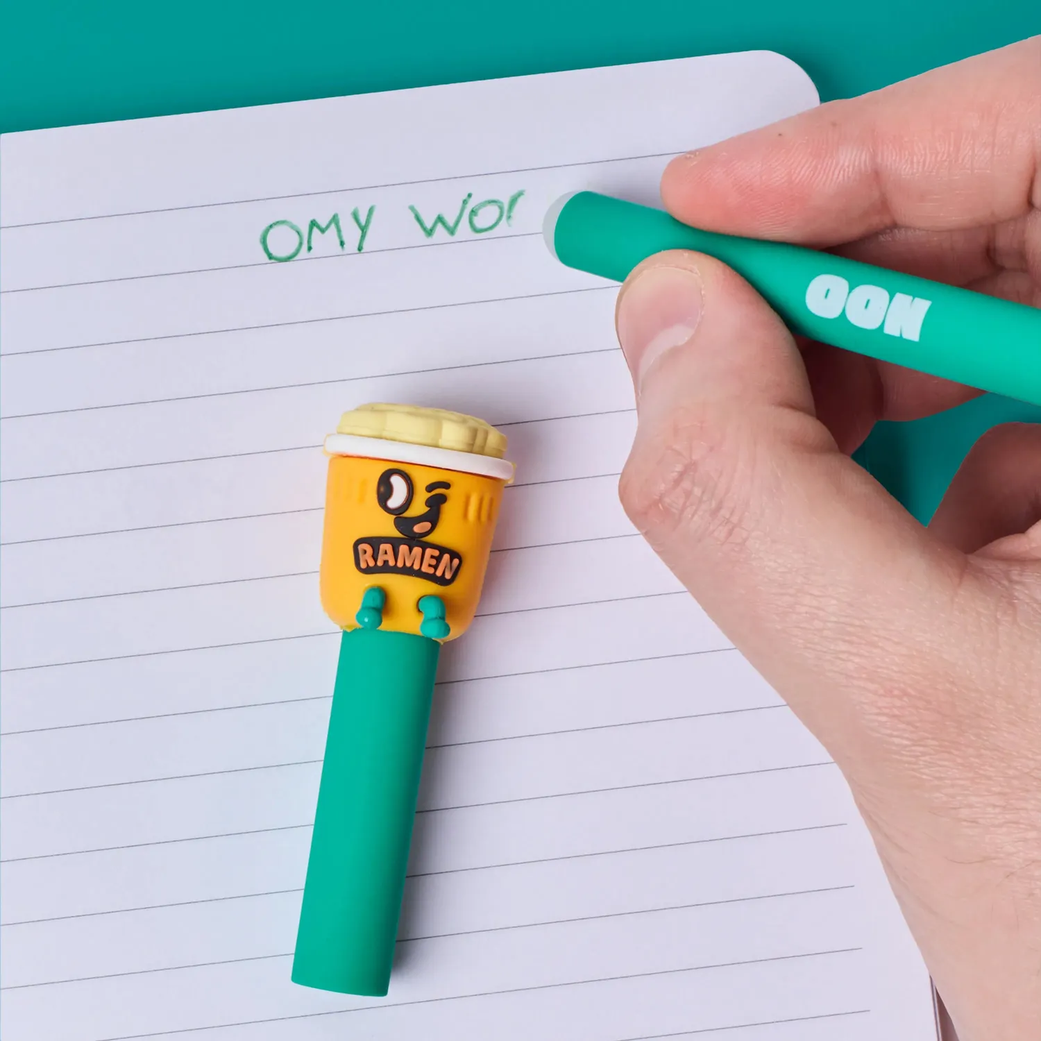OMY Pen Buddies Mewchi Noo penne 2-pak