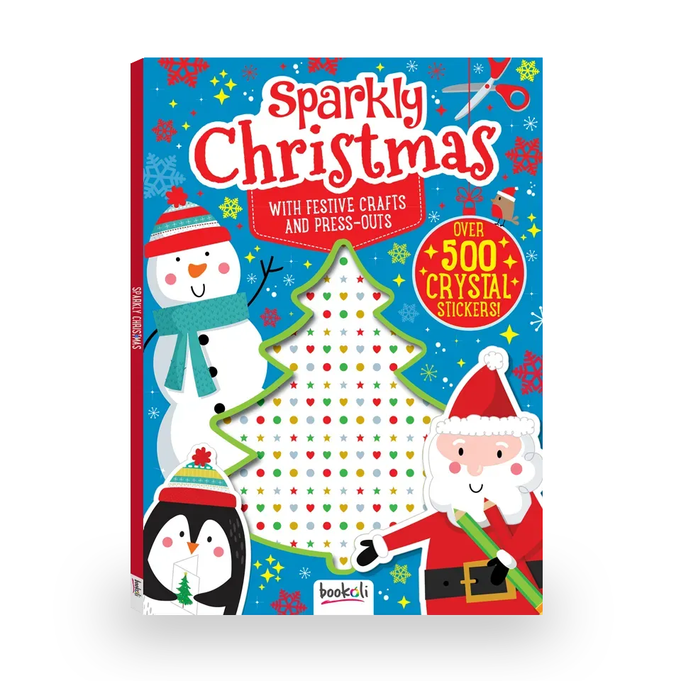 Decoden Magic Sparkly Christmas aktivitetsbog med stickers