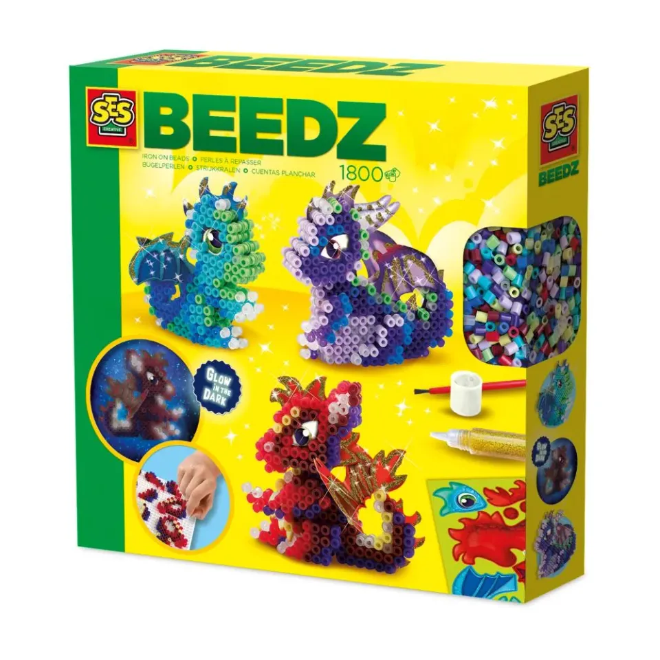 SES Creative Beedz Drager strygeperler 1800 stk 3D