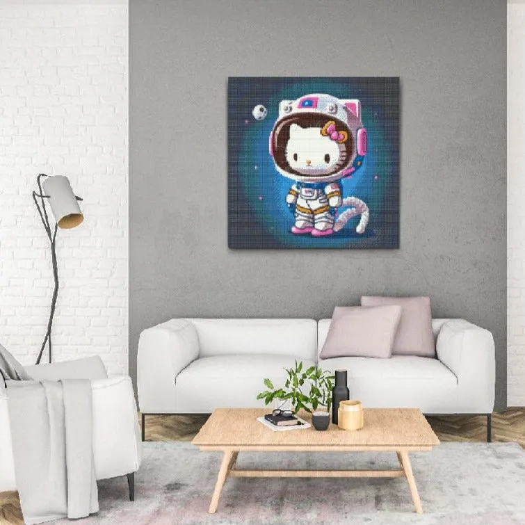 Road2Art Hello Kitty diamond painting 50x50 runde