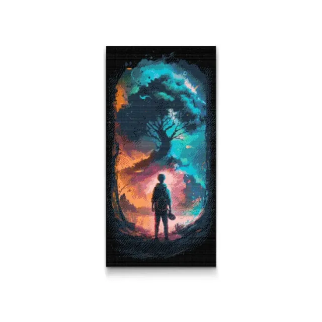Road2Art Skovens Indre Mystik diamond paint 40x80 cm runde
