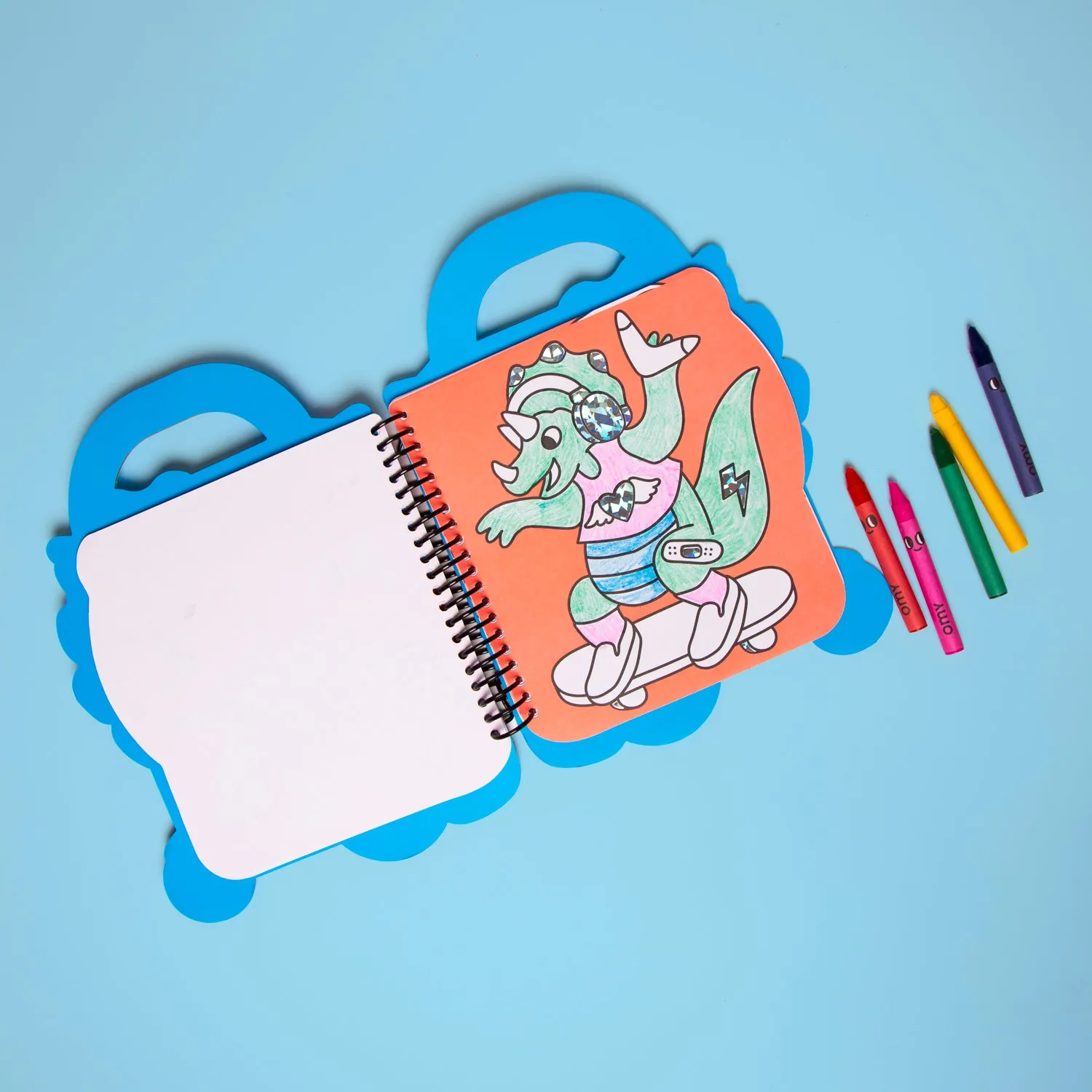 OMY Coloring Stickers Book Dino malebog 35 sider