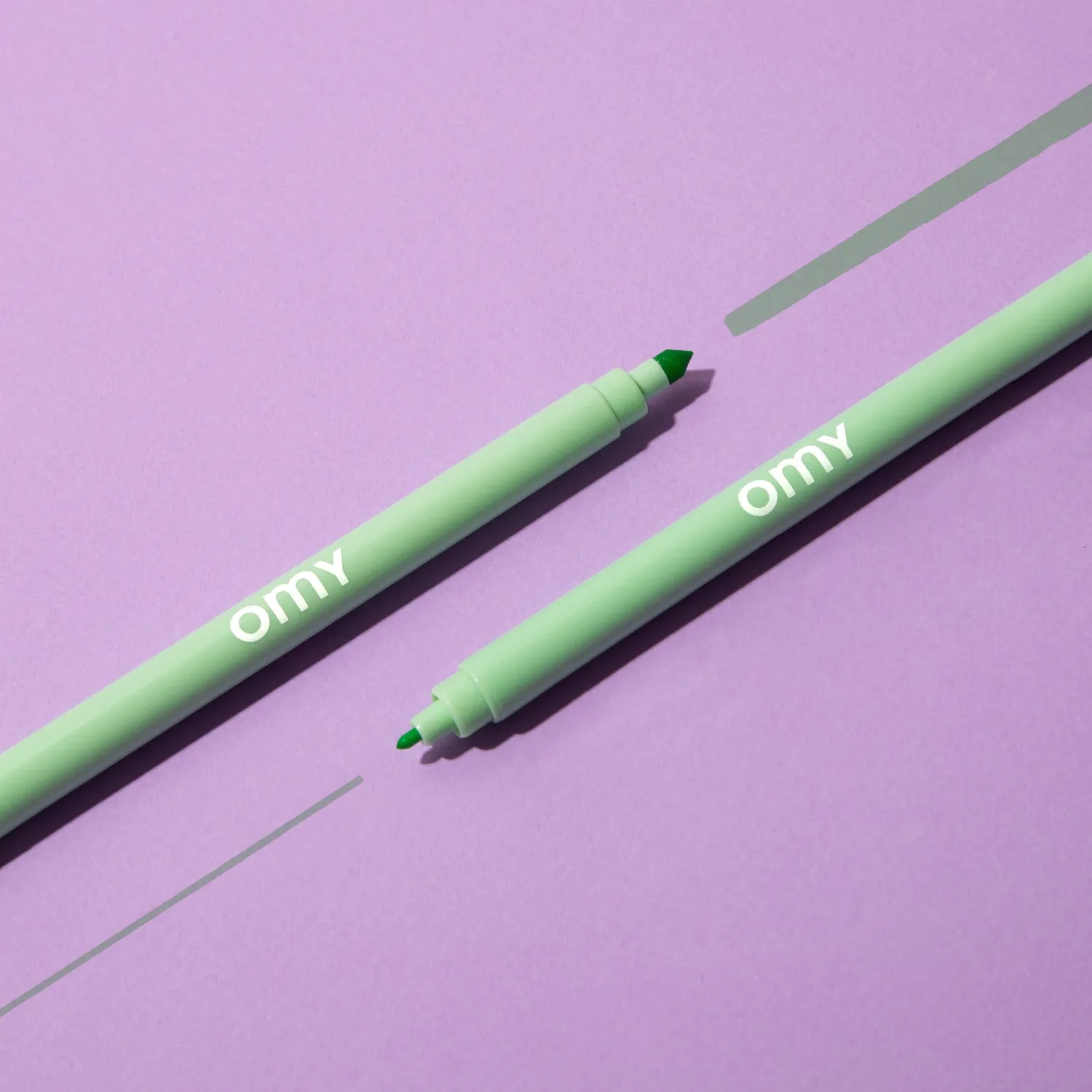 OMY Pastel tuscher 9 stk dobbelt spids