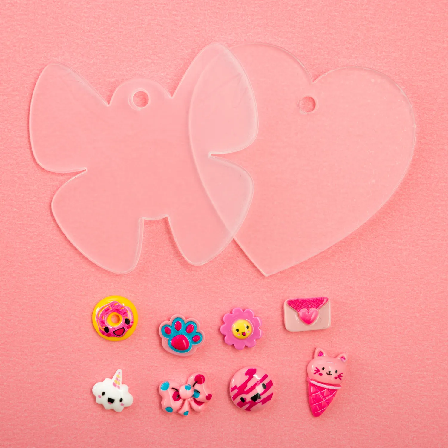 Decoden Magic Mini Pretty Kitty Bag Charms DIY-sæt 2 stk