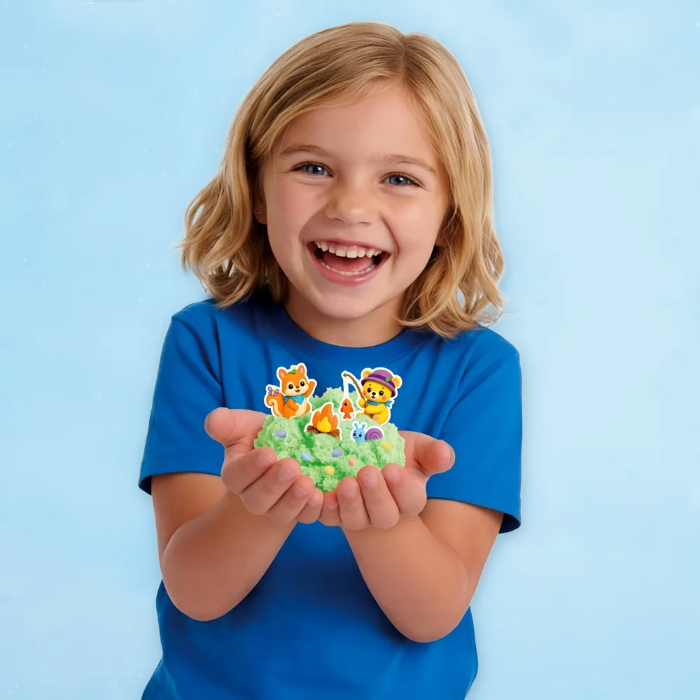 SES Creative Fluffli Animal Camp modellervoks 100 g
