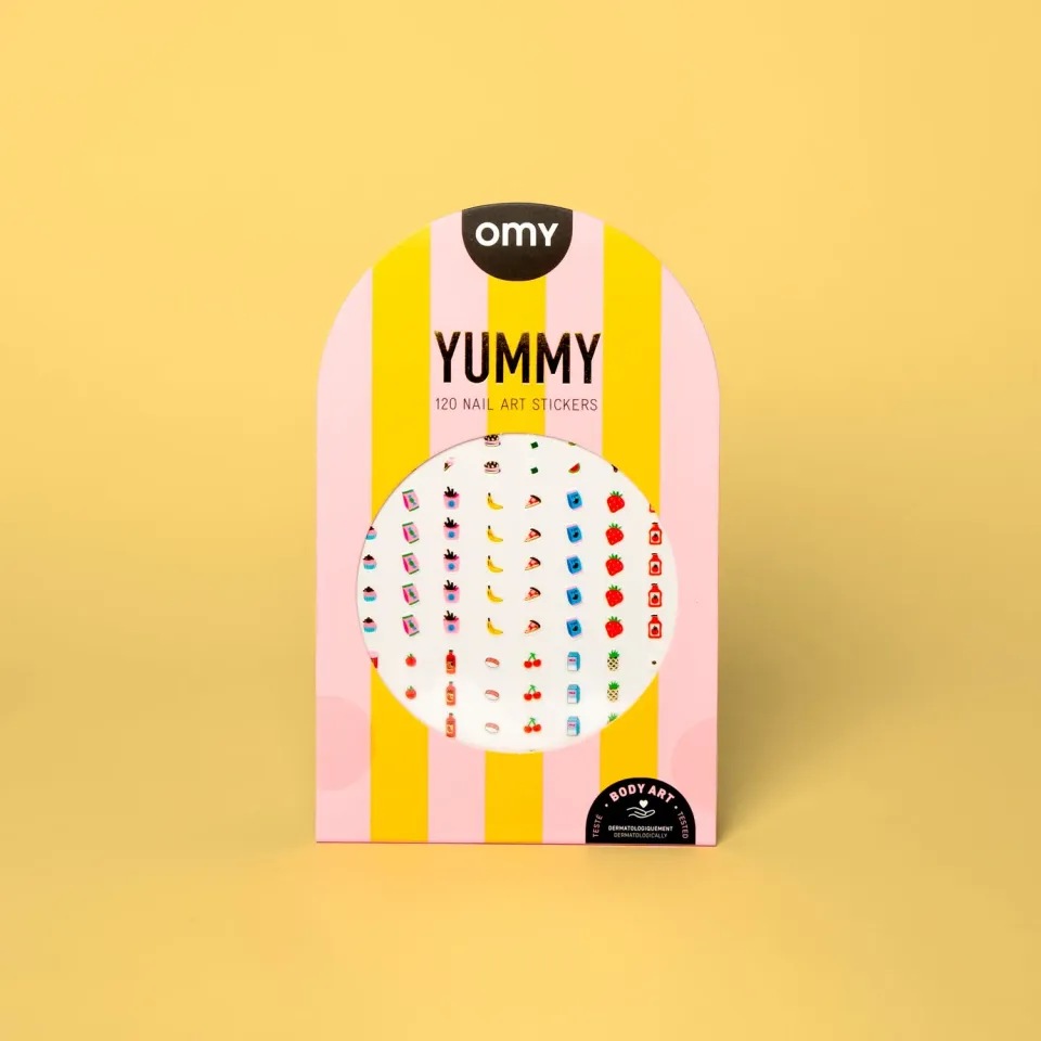 OMY Yummy negleklistermærker 120 stk neon