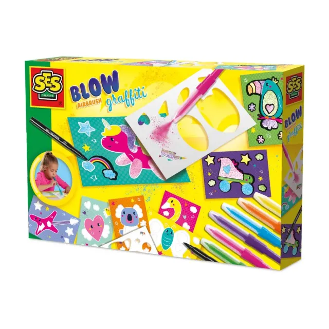 SES Creative Blow Airbrush graffiti tusser 6 farver