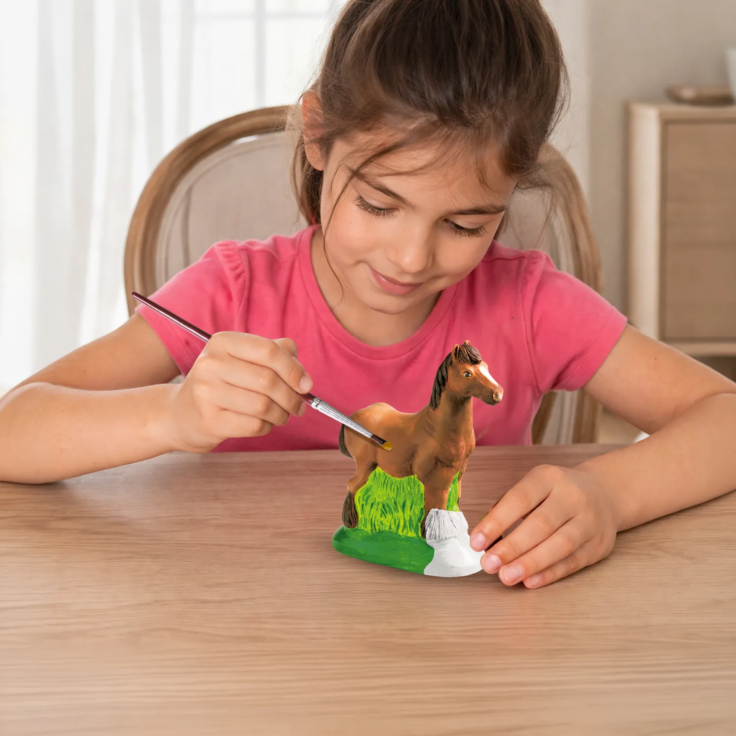 SES Creative Støb og Mal Hest gipssæt med maling