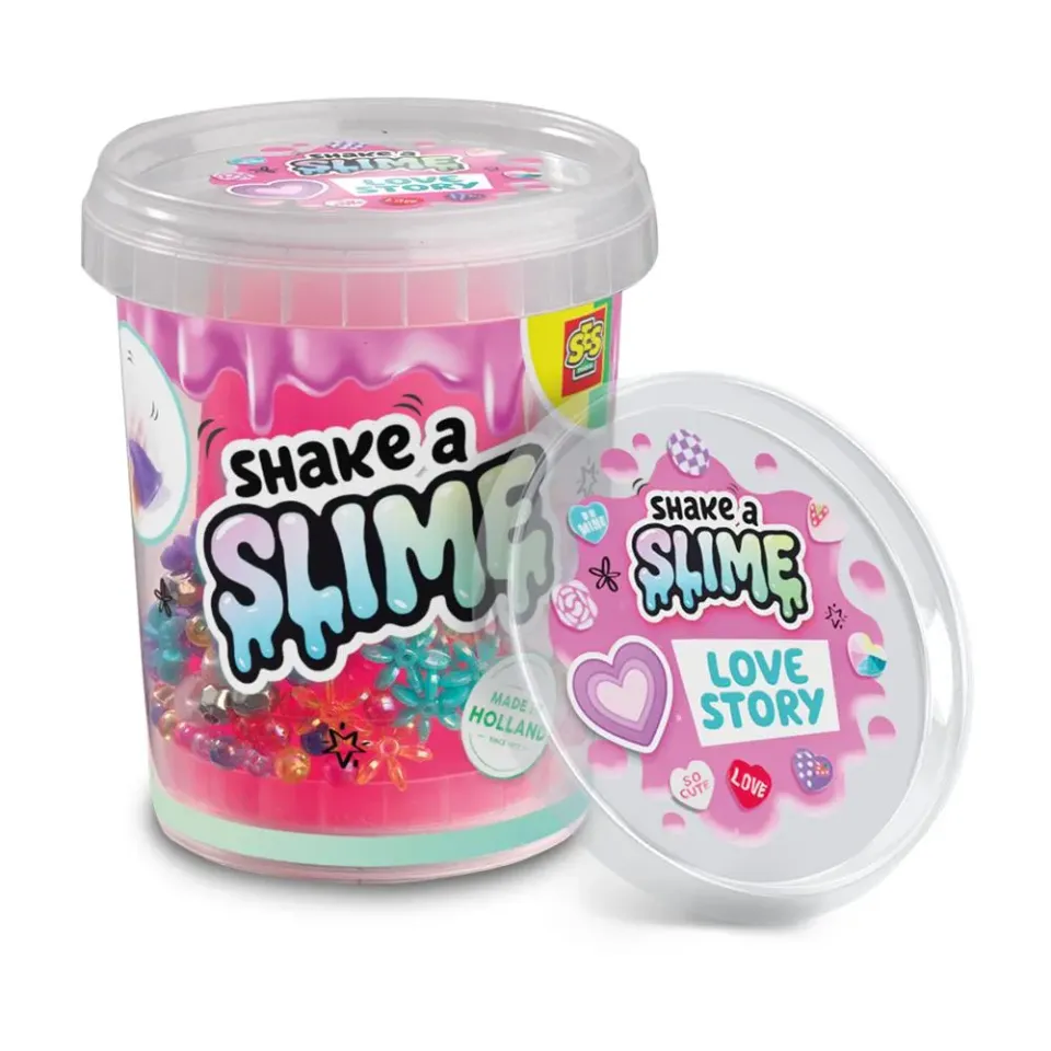 SES Creative Shake-a-Slime Love Story slim 200 g lyserød