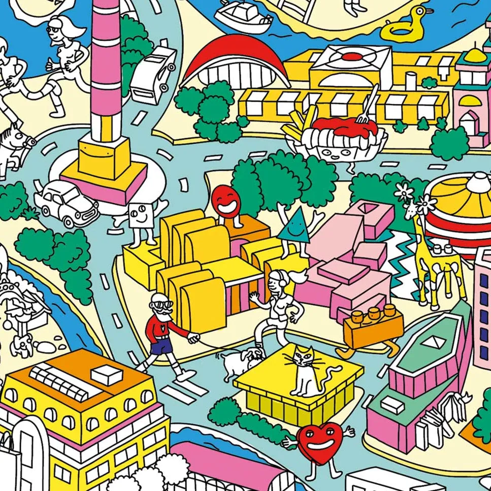 OMY Berlin kæmpe maleplakat bykort