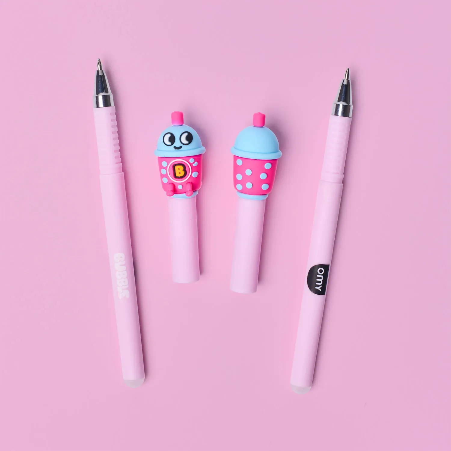 OMY Pen Buddies Bubble Yuki viskelæderpenne 2-pak