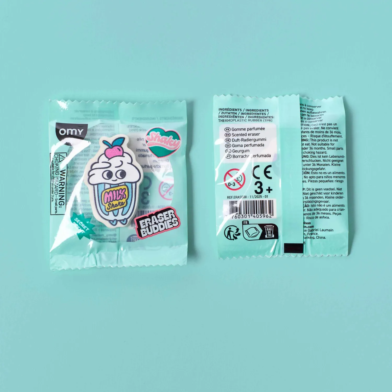 OMY Eraser Buddies Shaky viskelæder med duft