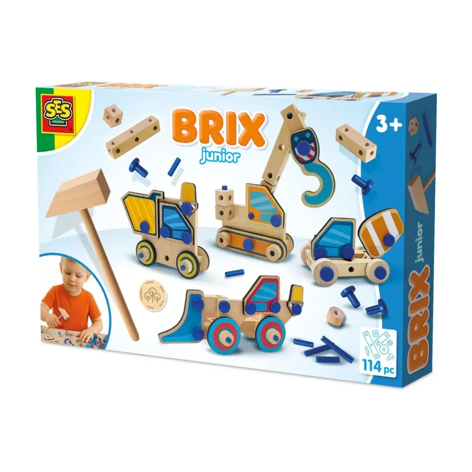SES Creative Brix Junior byggesæt køretøjer 46 dele