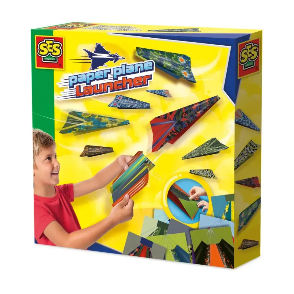 SES Creative papirflyversæt med affyringsrampe 8 ark