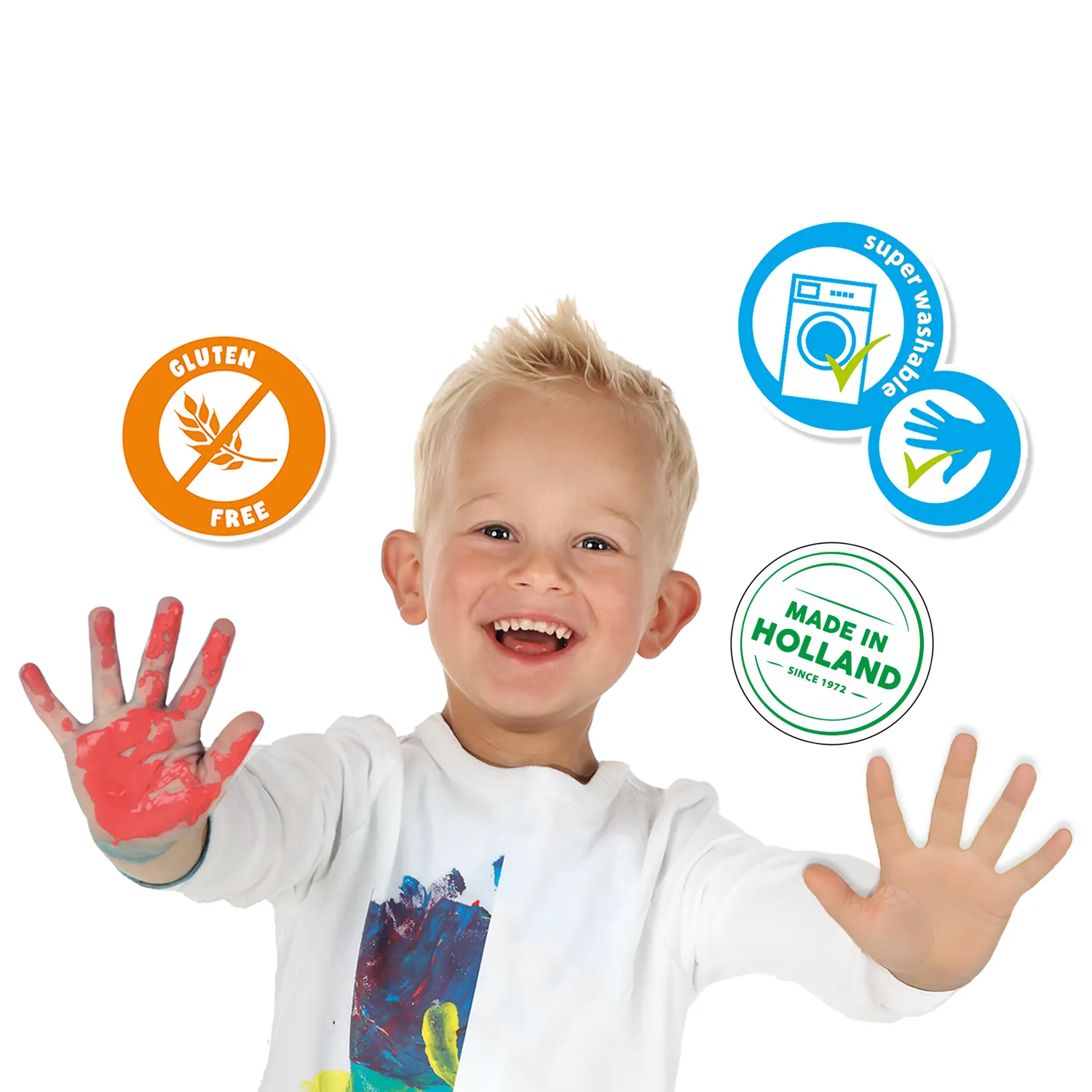 SES Creative My First Fingeraftryk fingermalingssæt 10 kort glutenfri