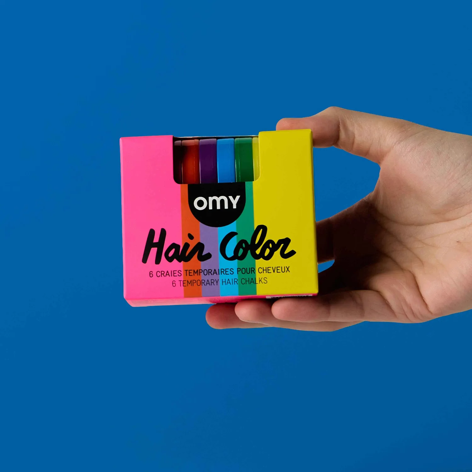 OMY Duo Hair Chalk hårkridt 12 farver Wicked Rainbow