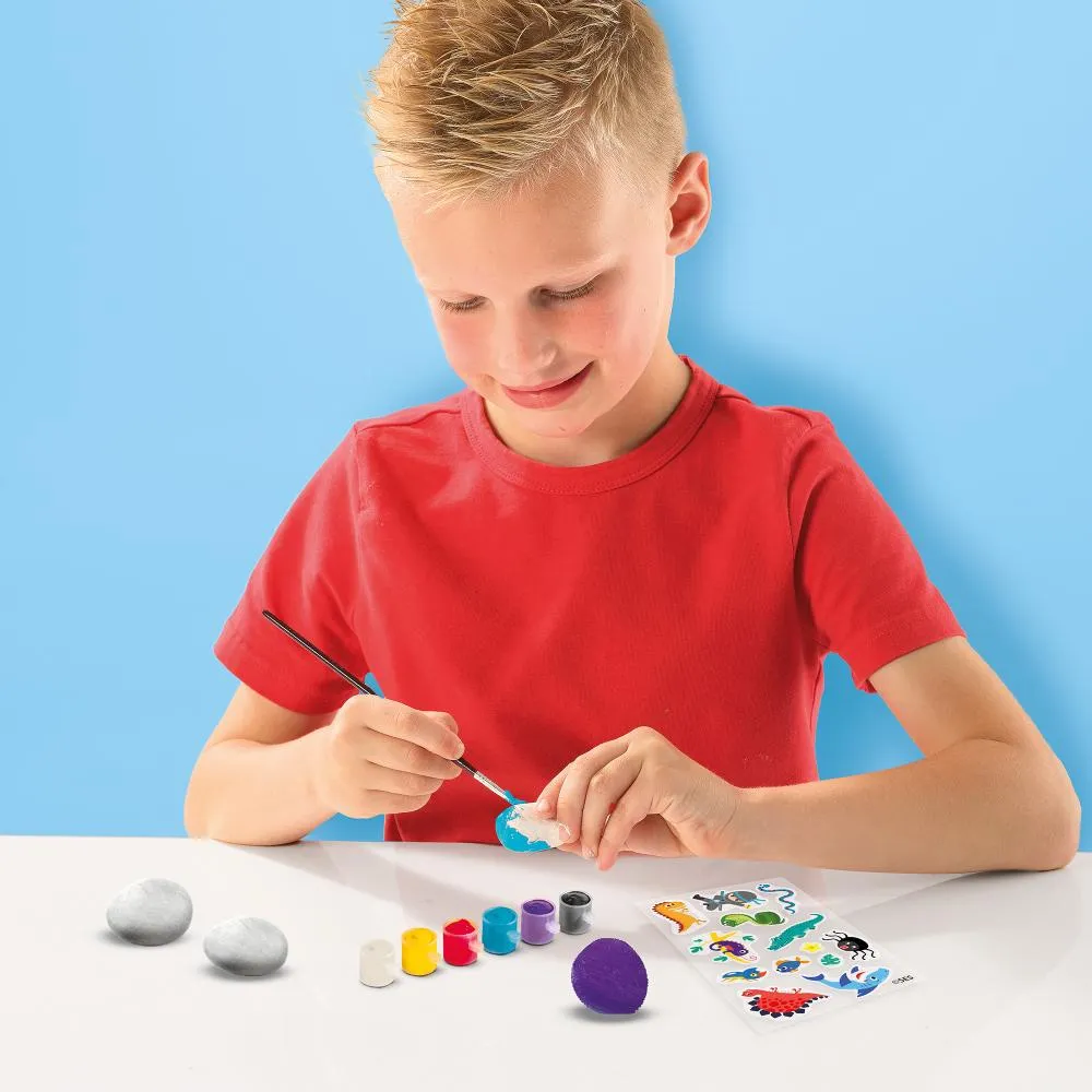 SES Creative Rub-on stenmalingssæt 5 sten