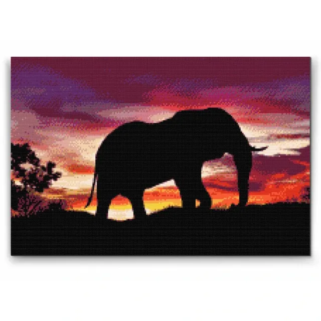 Road2Art Savannens Kæmpe diamond painting 40x60 cm