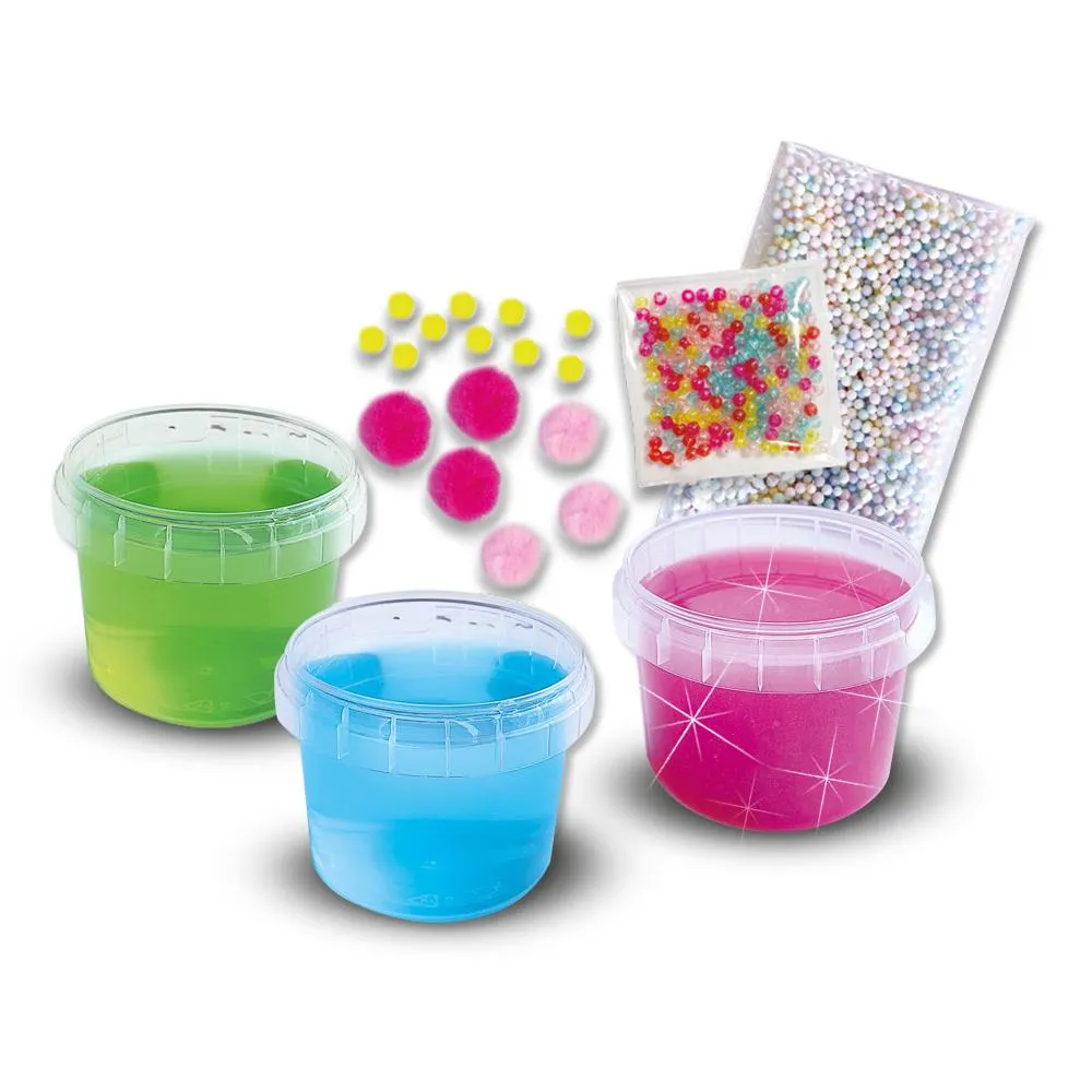 SES Creative Slime Lab Mix It slimsæt blå rosa grøn