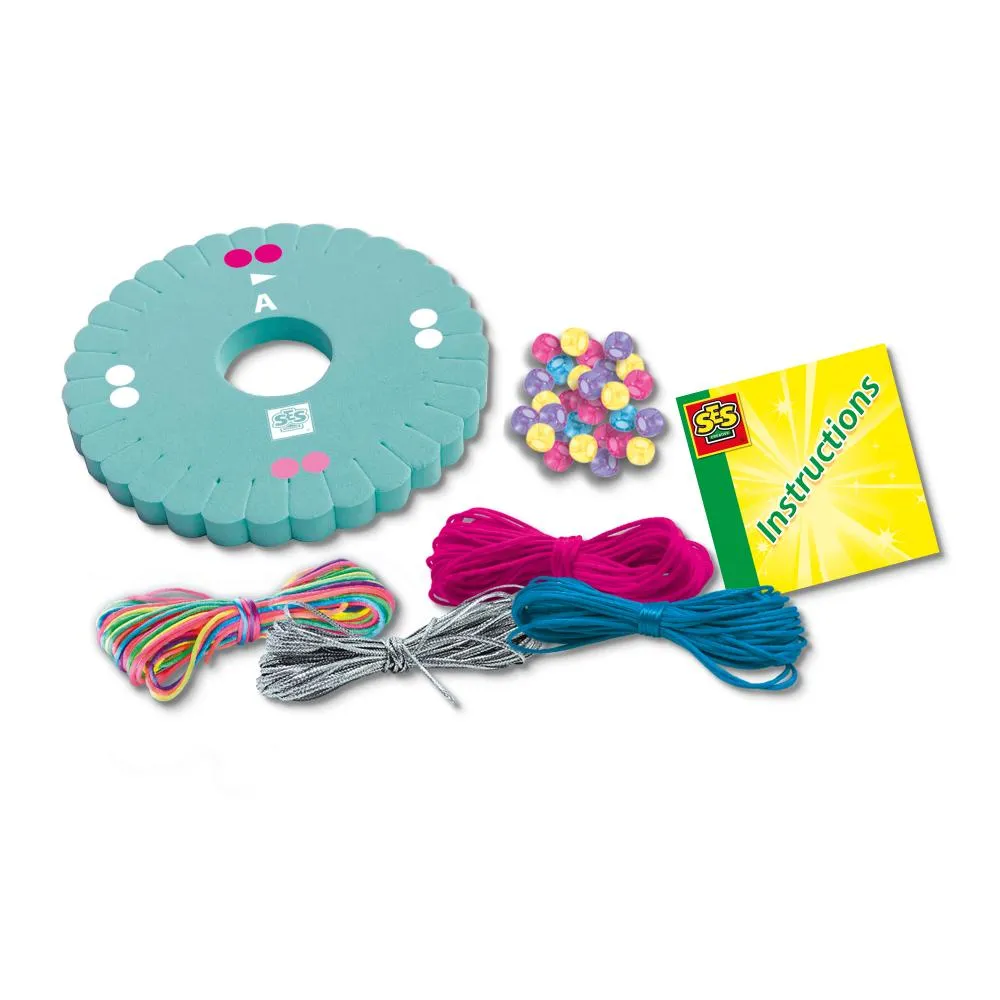 SES BFF venskabsarmbånd knyttesæt med perler fra 5 år