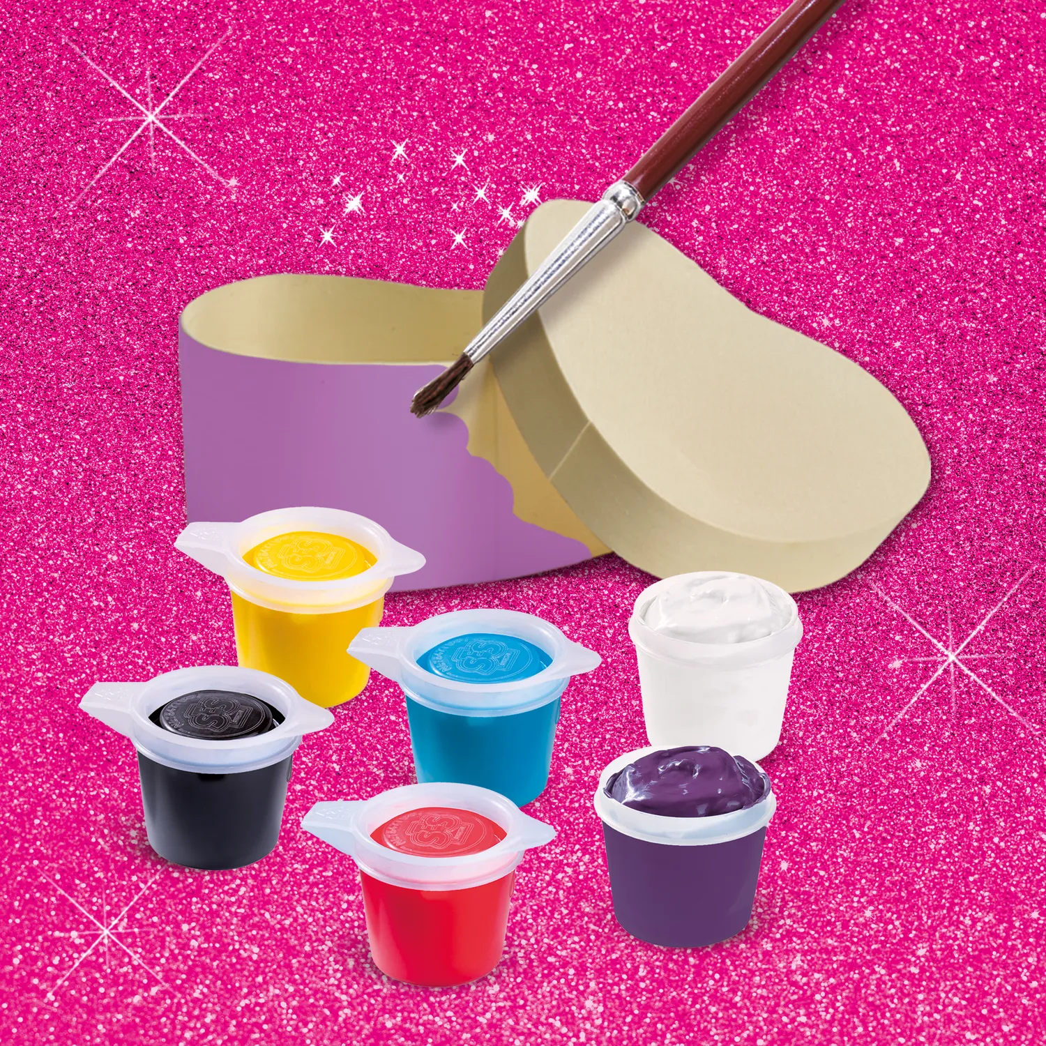 SES Creative Unicorn diamond painting smykkeskrin 3 stk