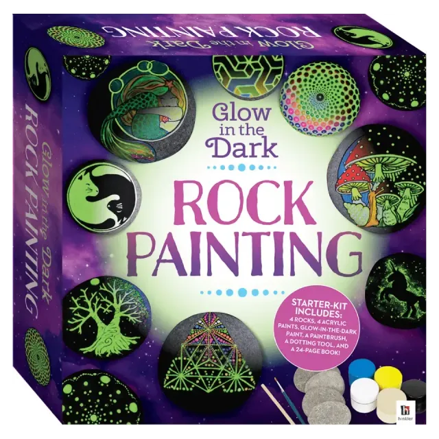 Decoden Magic Glow in the Dark Rock Painting stenmaling sæt