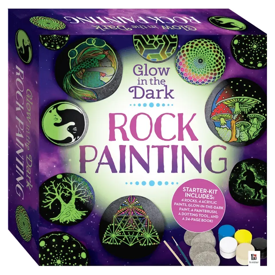 Decoden Magic Glow in the Dark Rock Painting stenmaling sæt