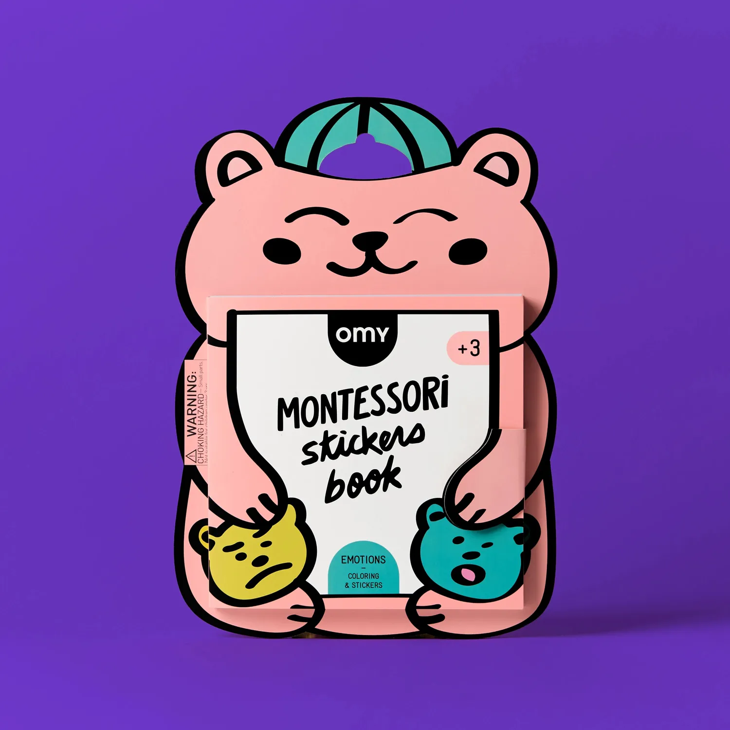 OMY Montessori Stickers Book følelser malebog