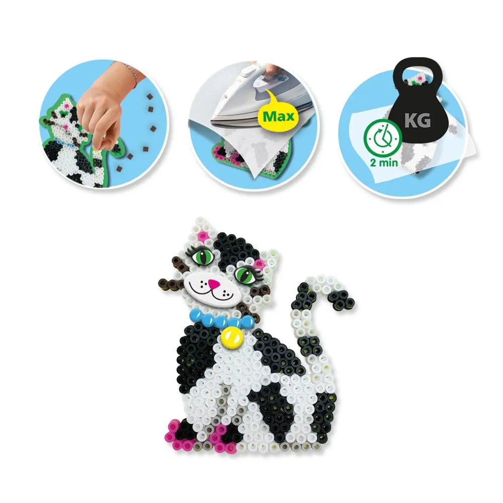 SES Creative Beedz strygeperler kæledyr 2200 stk med plader