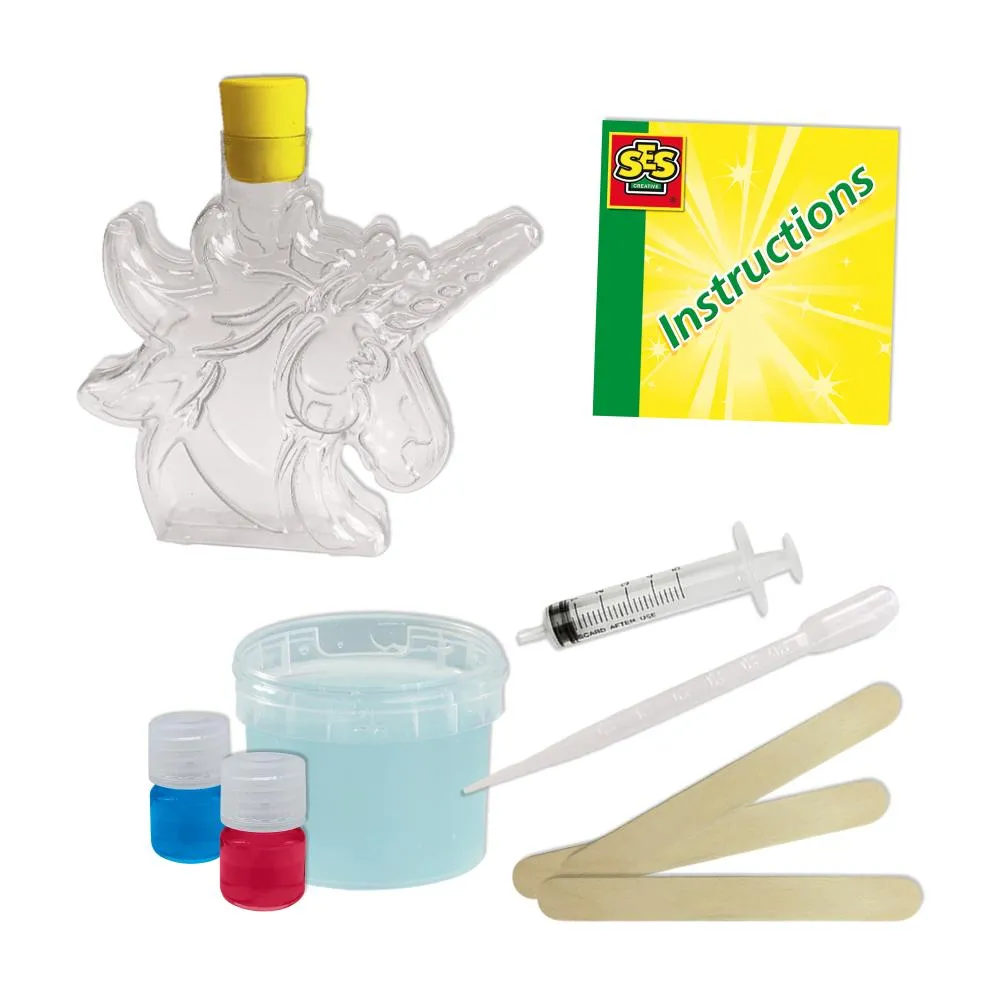 SES Creative Slime lab unicorn slimsæt glitter