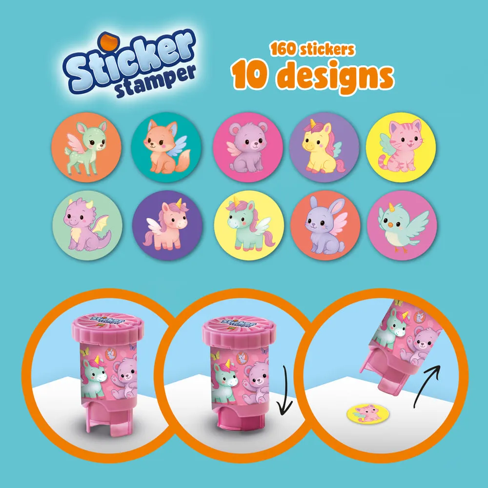SES Creative Sticker Stamper klistermærker fantasidyr