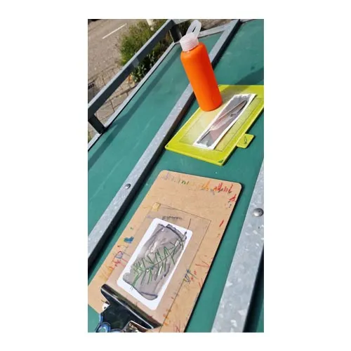 MooiHout Print med Solen Blåtryk Sæt 10 Ark DIY