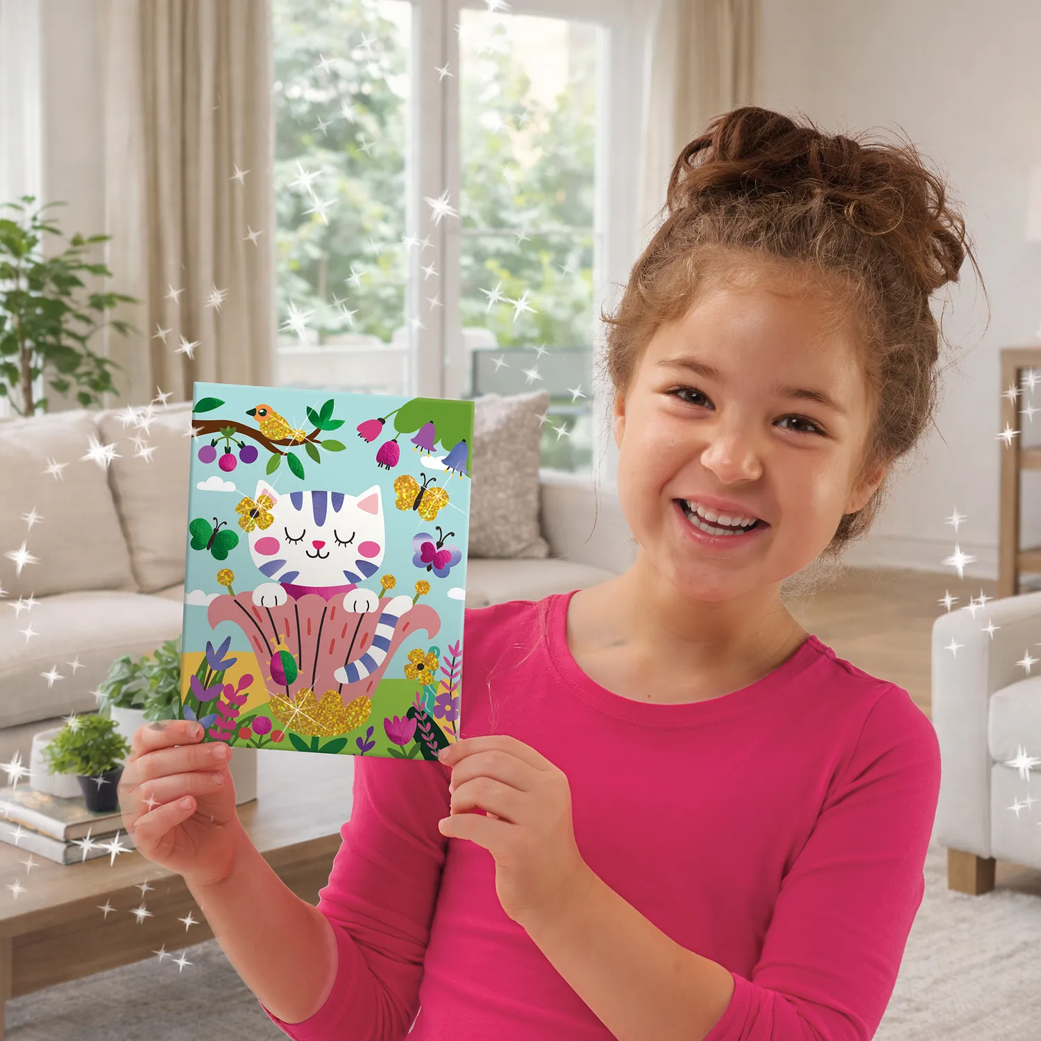 SES Creative Foil Art Skov foliebilleder 6 kort