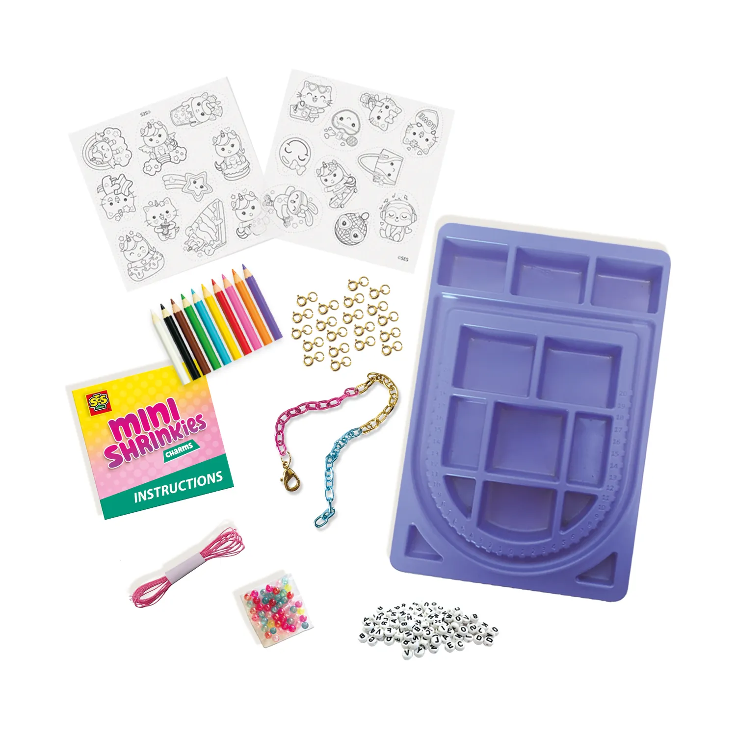 SES Creative Mini Shrinkies Charms smykkesæt 20 stk