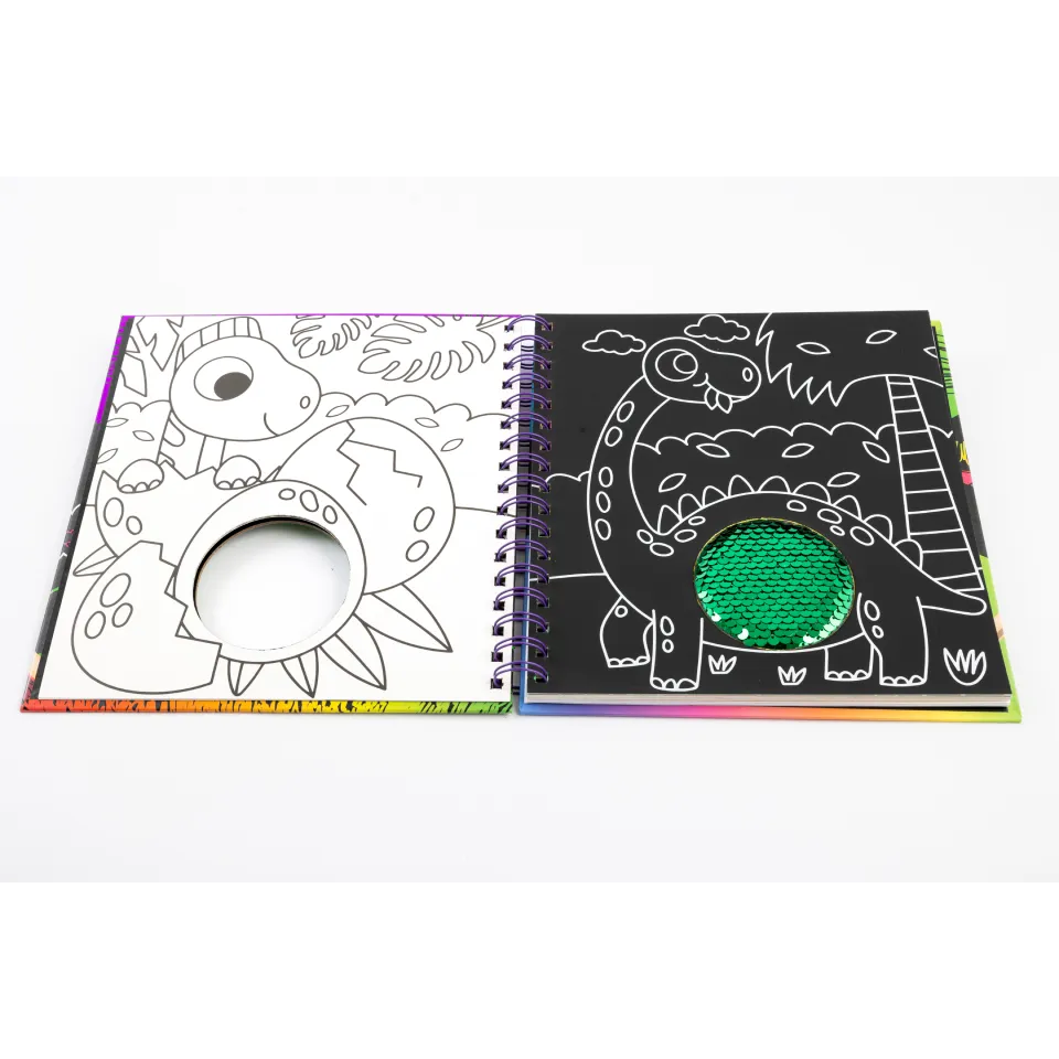 Decoden Magic Scratch Art Magic Dinosaur World skrabebog