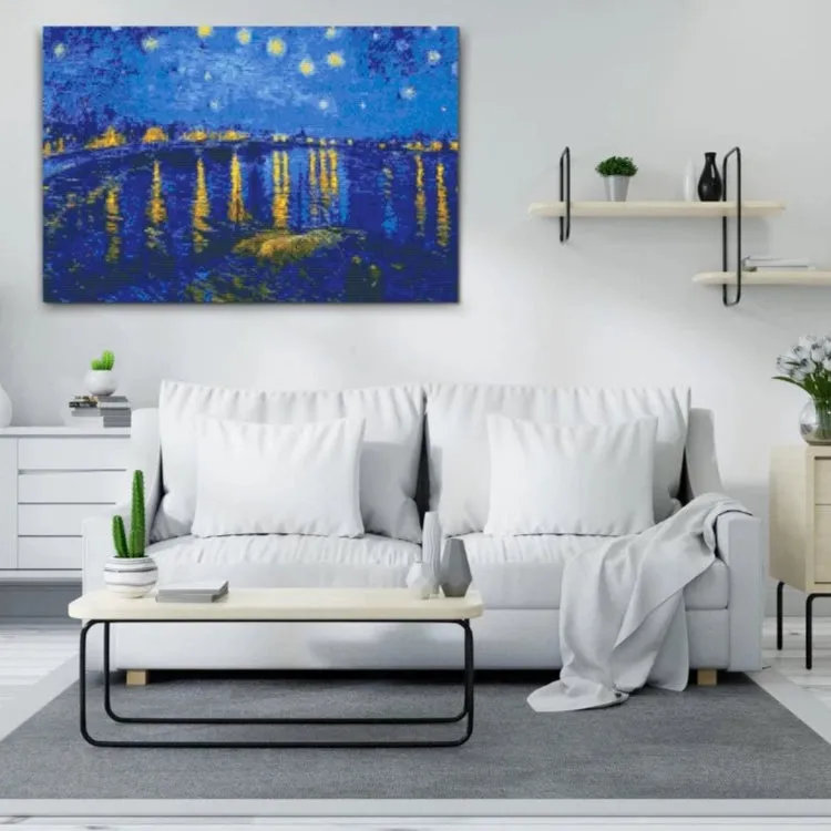 Road2Art Stjernenat over Rhône diamond painting 60x80