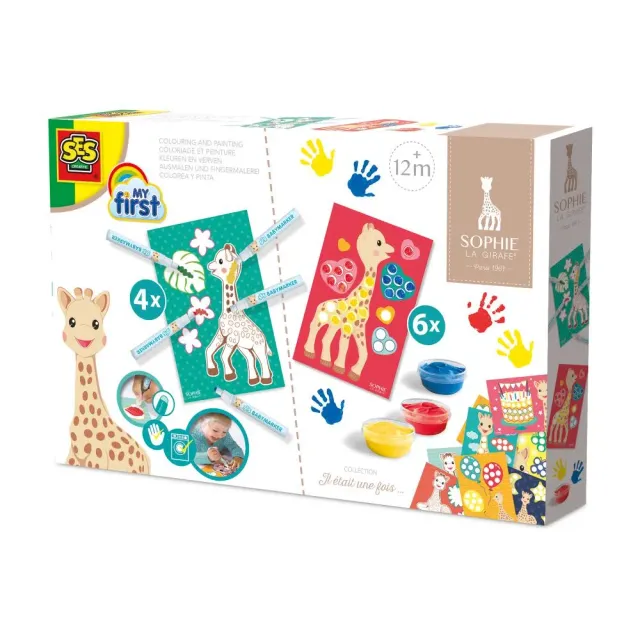 SES Creative Sophie la Girafe malesæt fingerfarve