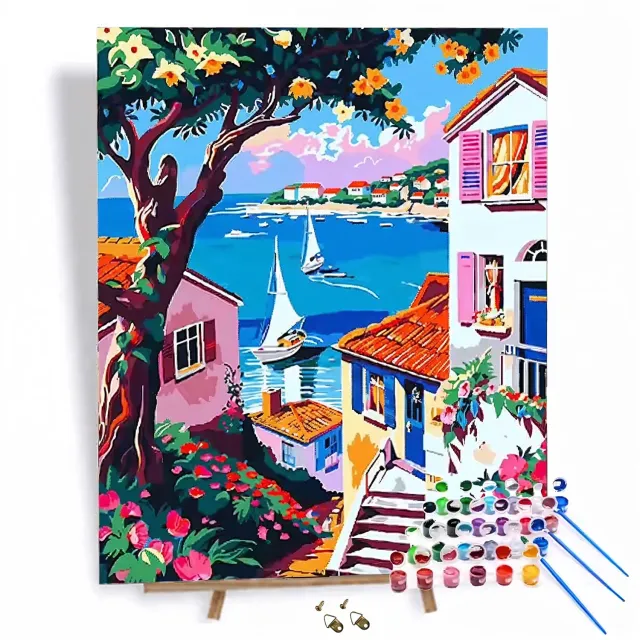 craftsy.dk By og Yachter mal efter tal 40x50 cm uden ramme
