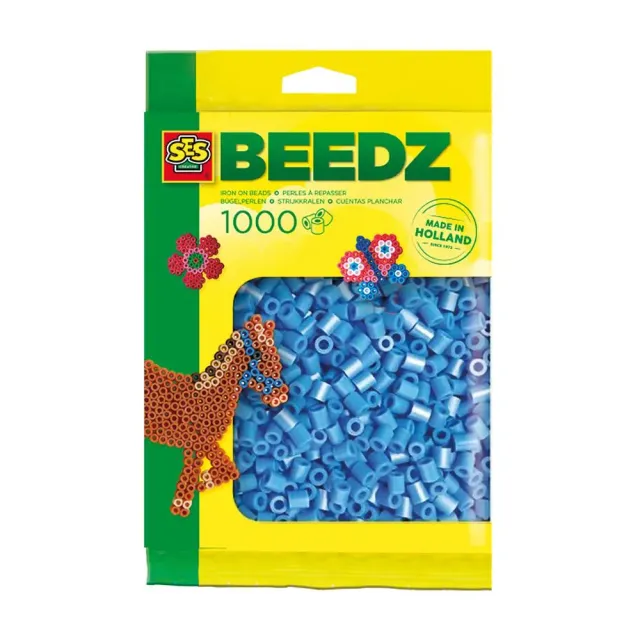 SES Creative Beedz strygeperler 1000 stk lyseblå
