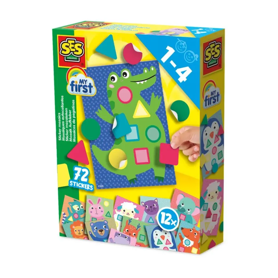SES My First stickermosaik dyr til små børn