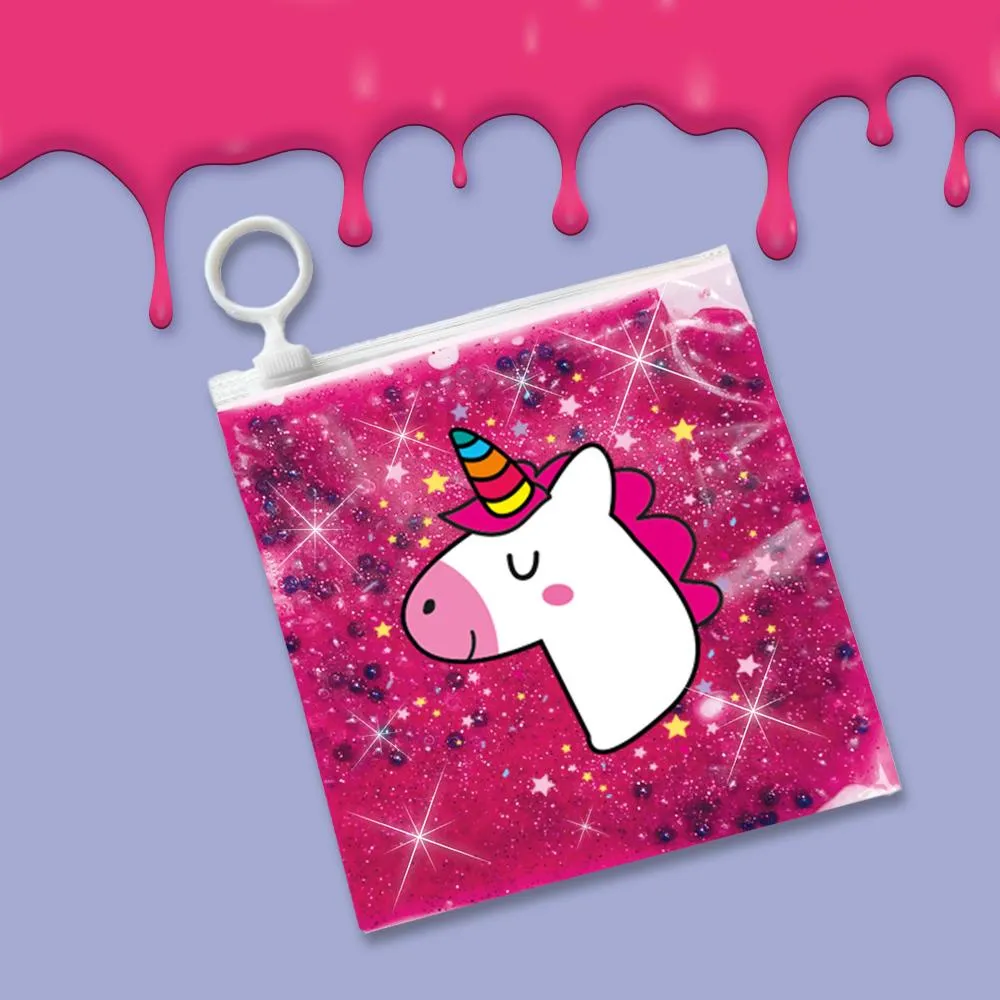 SES Slime Lab Unicorn slim-sæt lyserød glitter