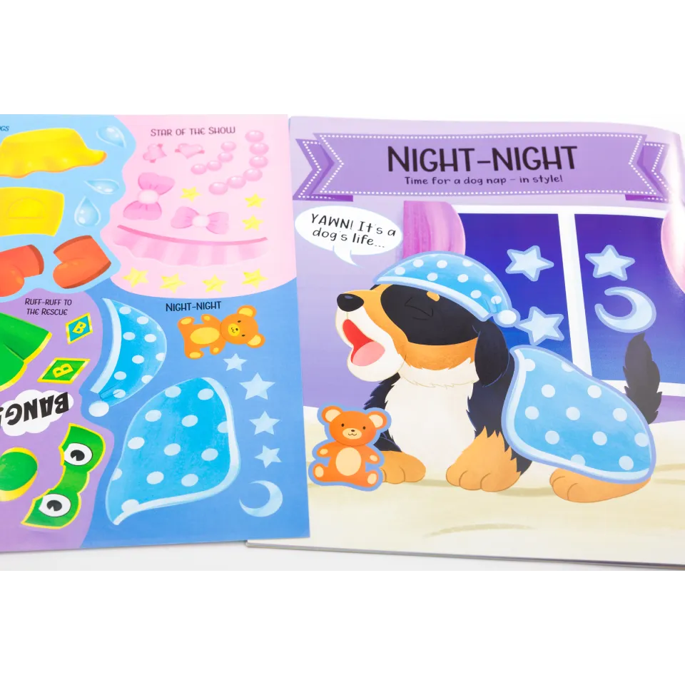 Decoden Magic Silly Stickers Puppies klistermærkebog hvalpe